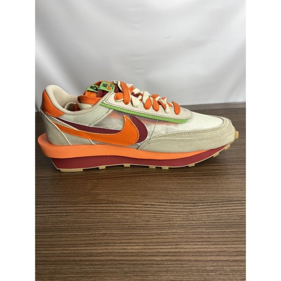 Nike LD Waffle X Clot X Sacai Net Orange Blaze 2021 DH1347-100 Mens Size 10 NIB main image 10